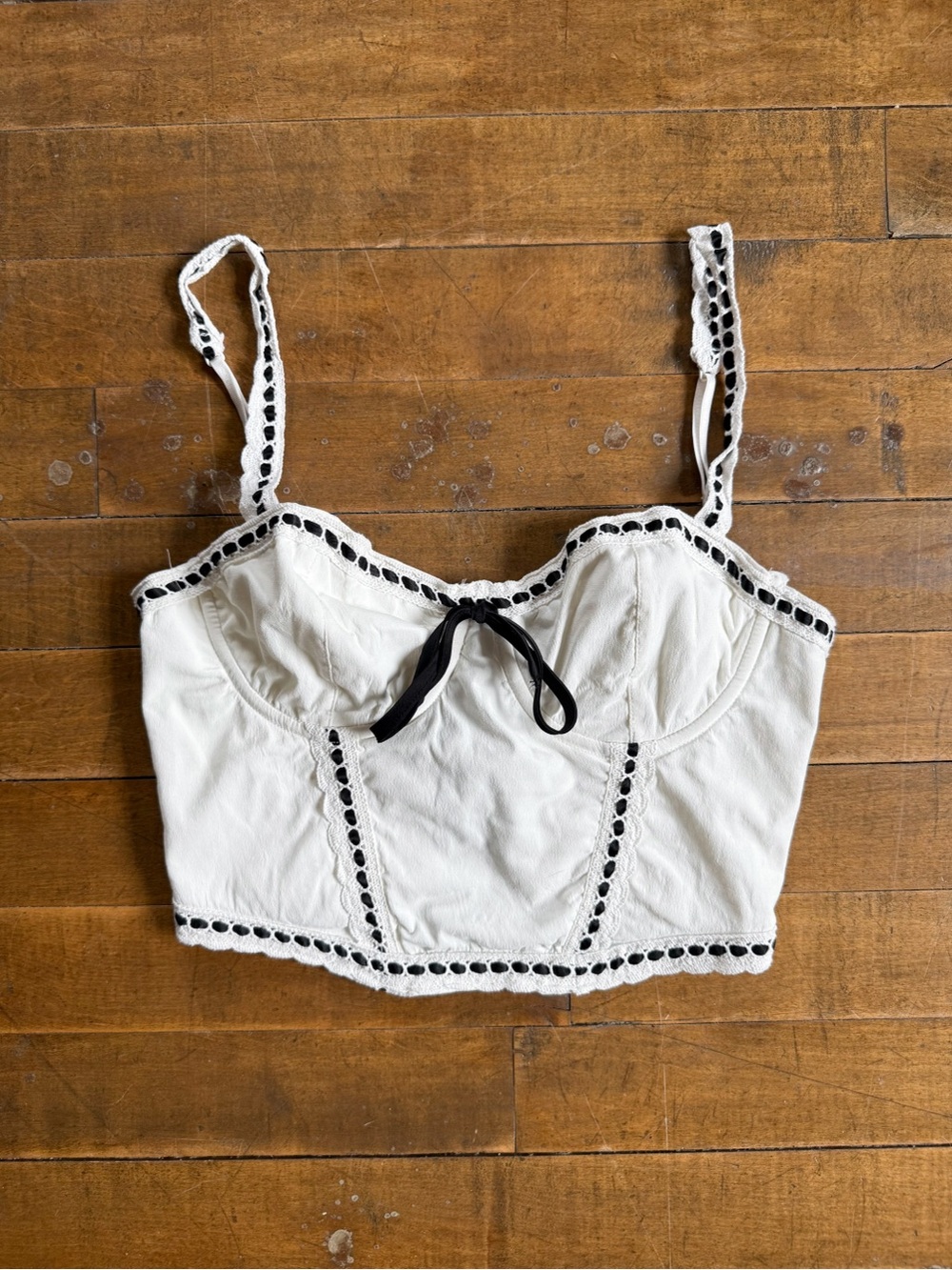 Garage bustier top